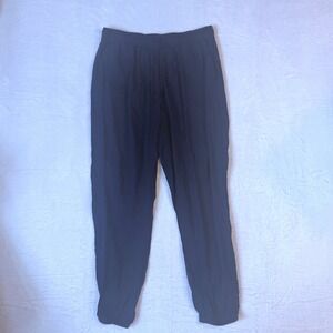UNIQLO‎ Womens Light Weight Rayon Navy Blue Joggers SZ L